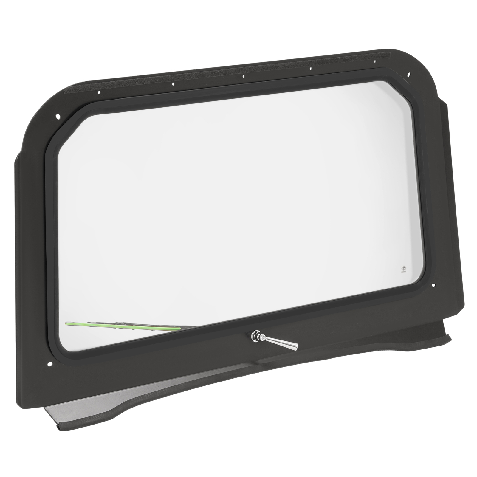 Clear Full Glass Windshield W/ Wiper Black For Polaris RZR 570 800 XP 900 08-14