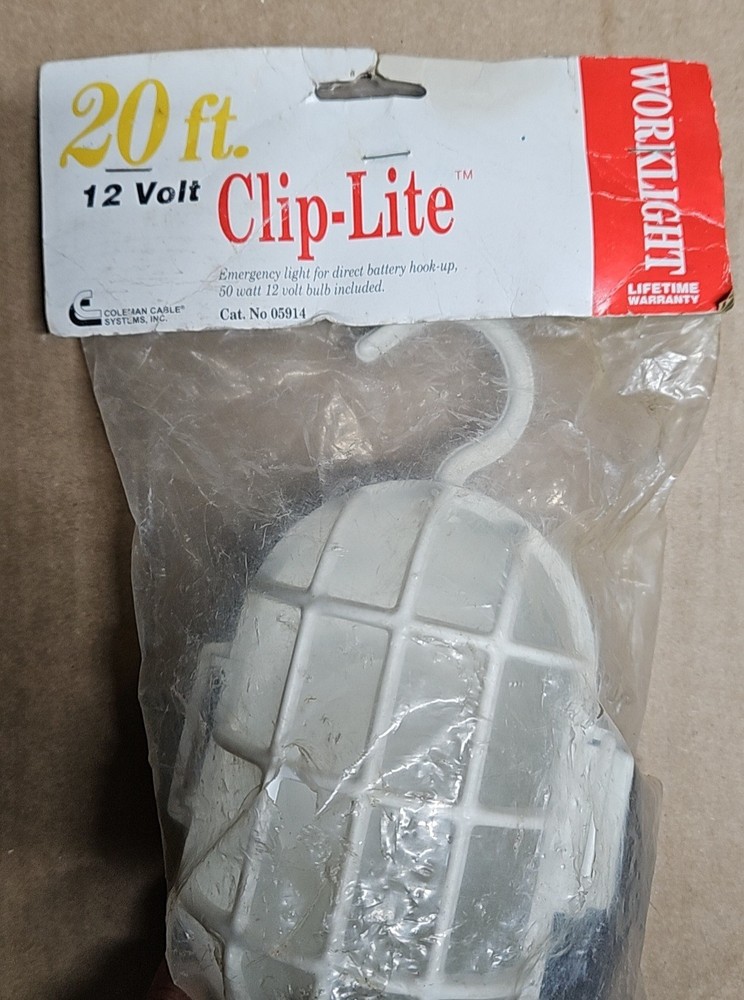 Vintage Coleman Cable 12V Clip-Lite Worklight