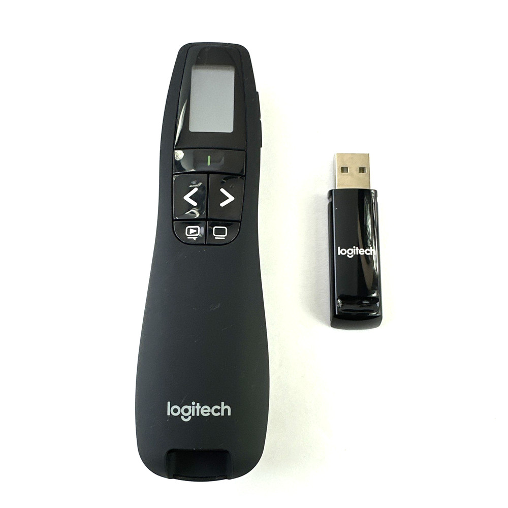 Logitech R800 Professional Presenter Remote Green Laser Pointer - TESTED