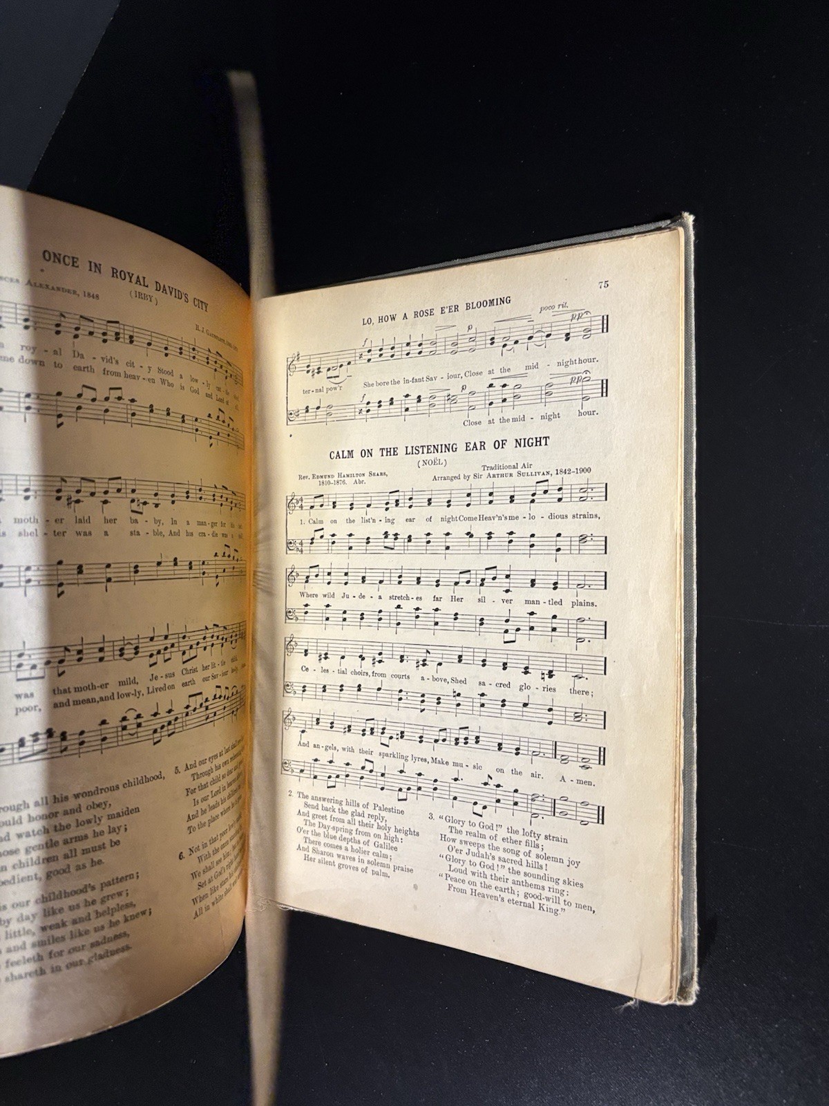 Christmas Carols and Hymns Sheet Music Book by Hollis Dann 1937 Edition