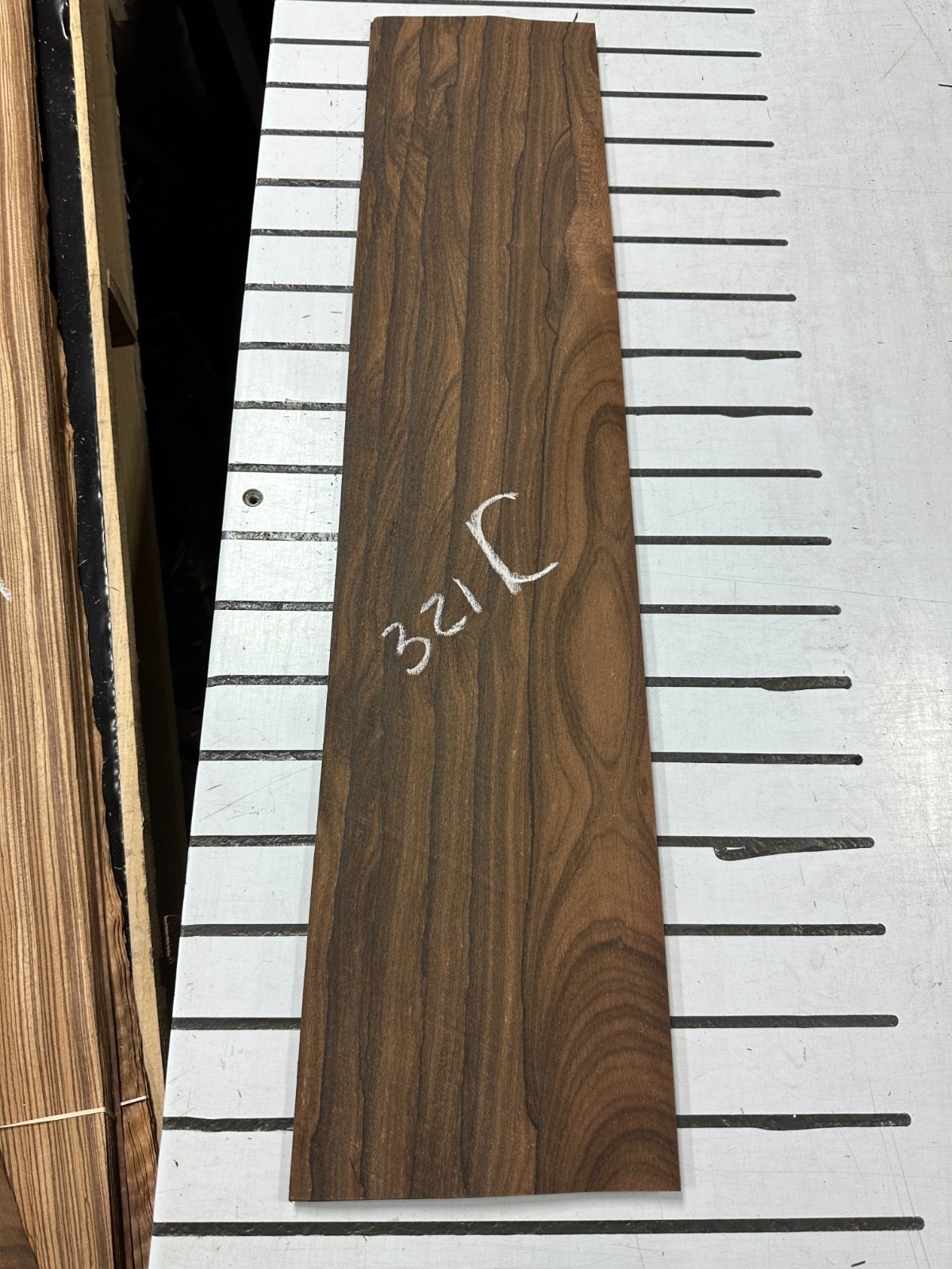 Ziricote Raw Wood Veneer 2 sheets 32'' x 7'' 321C