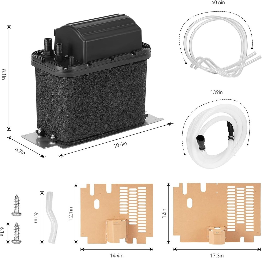 1901A Ice Machine Drain Pump Kit Replacement Compact Easy-to-Install