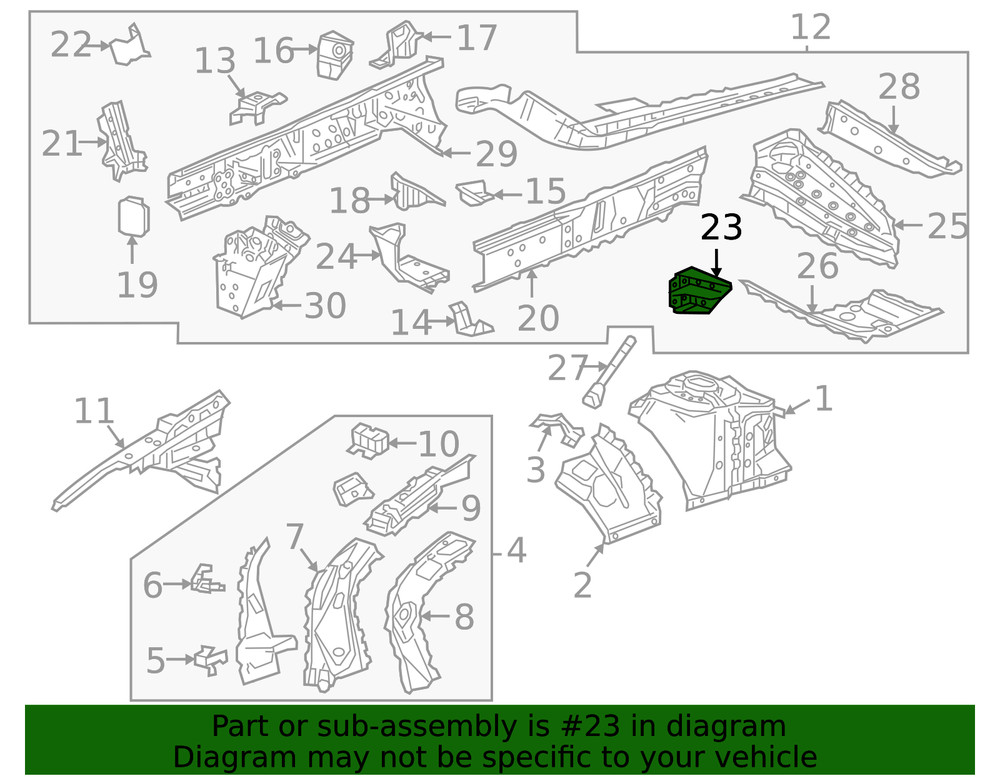 Genuine GM Rail Extension 84149975