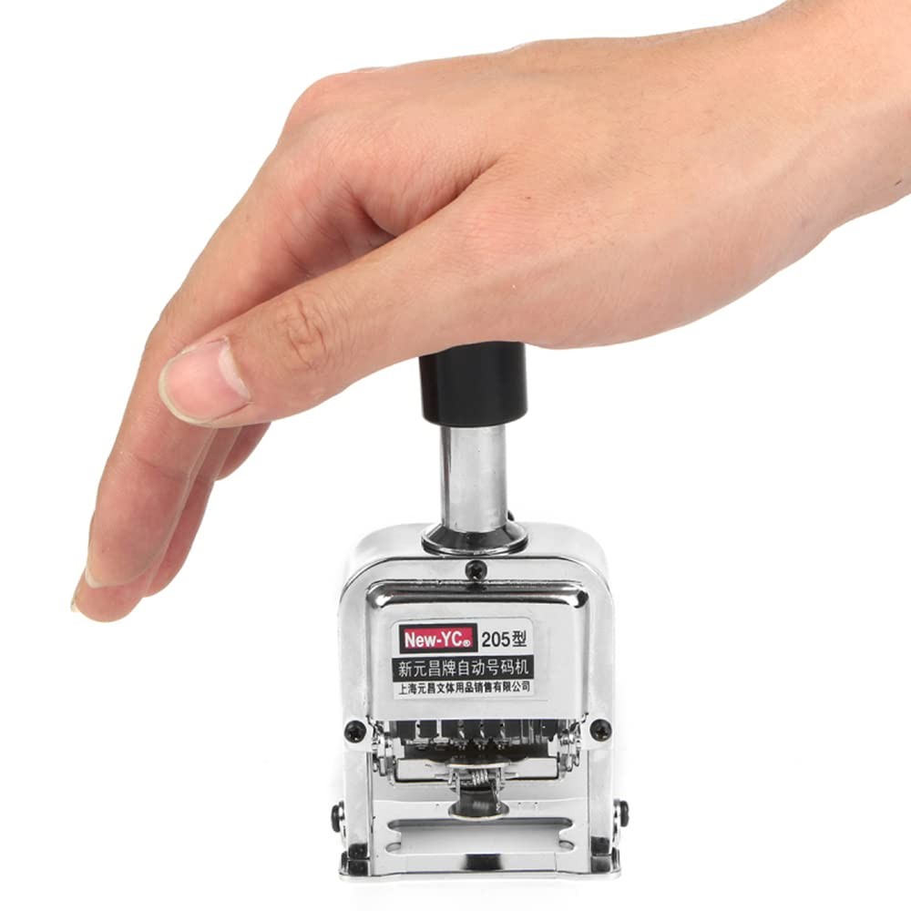 Self Inking Number Stamp 7 Digits Automatic Numbering Machine Metal Number St...