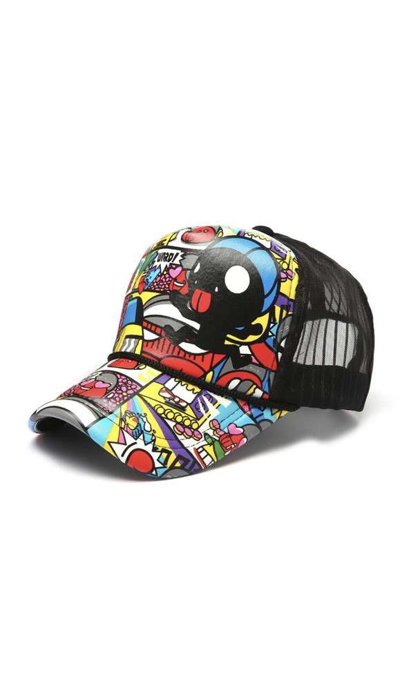 Baseball Cap Hard top Shaped Breathable Sun Hat Unique And Fun Monkey