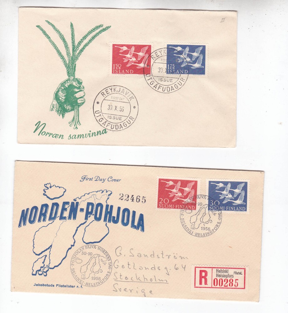 (four different Rigistered covers)-four nordics countries u96