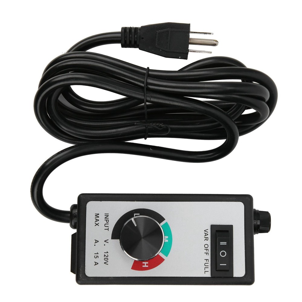 Fan Speed Controller Variable Adjuster Electronic 120V 1500W 15A US Plug 2 New