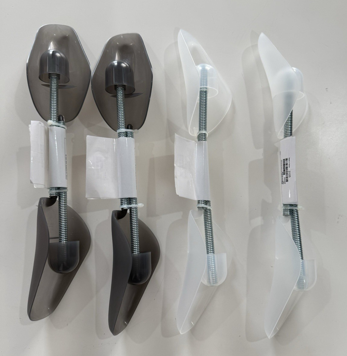 IKEA Omsorg Shoe Form 4 Pairs Clear/ Light Gray New 600.375.38