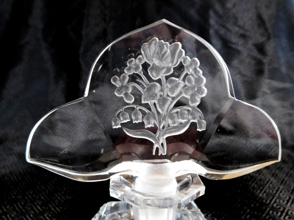 Large Cut Crystal Perfume Bottle # 20818