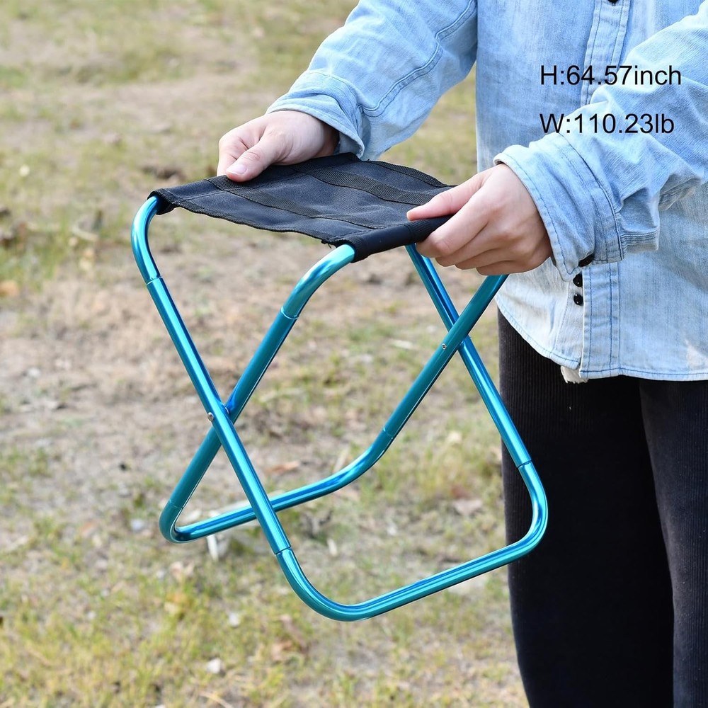 Portable Mini Folding Stool, Camping Stool, 150 lbs Capacity