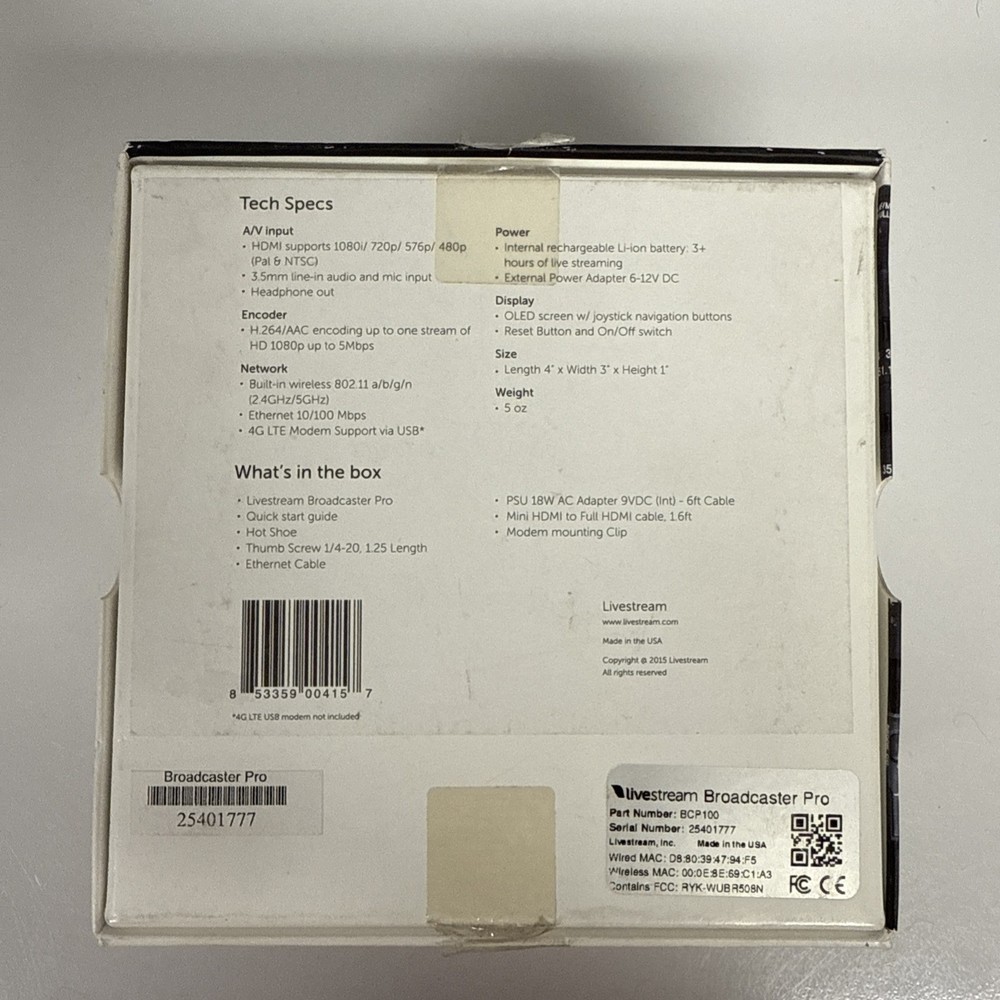 Livestream Broadcaster Pro BCP100