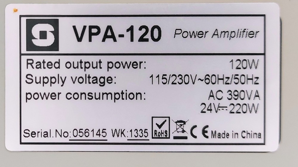 VPA-120 Power Amplifier