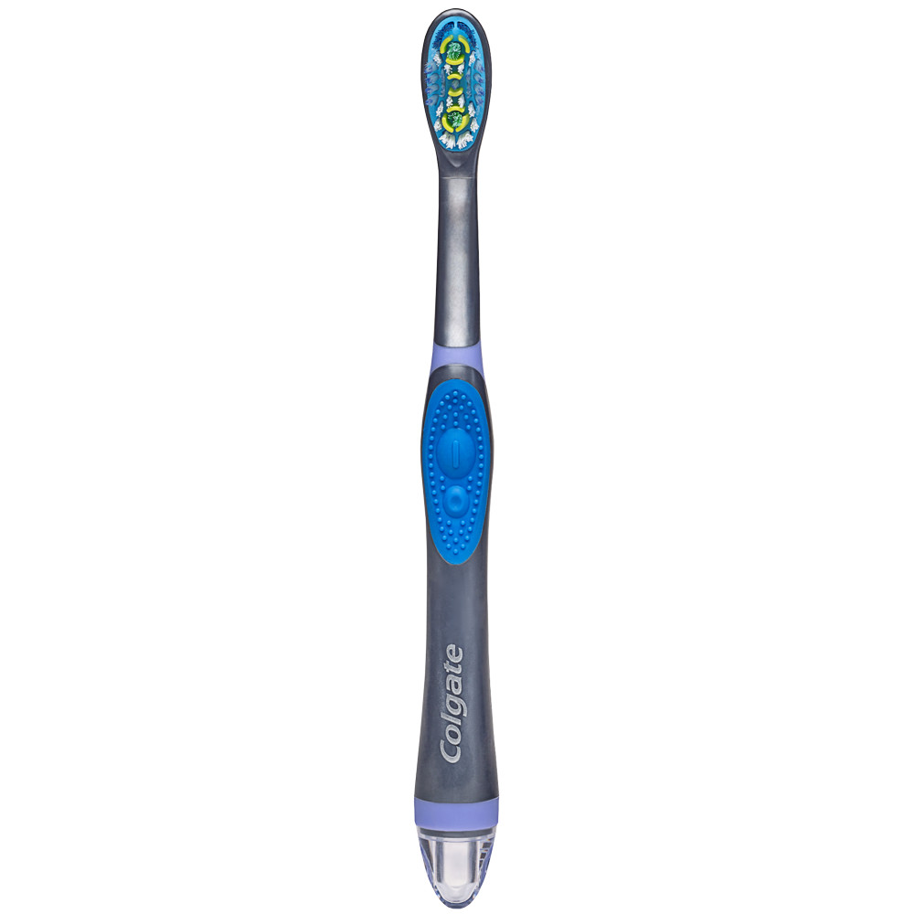 Colgate 360 Total Advanced Floss-Tip Sonic Powered Vibrating Toothbrush, Soft