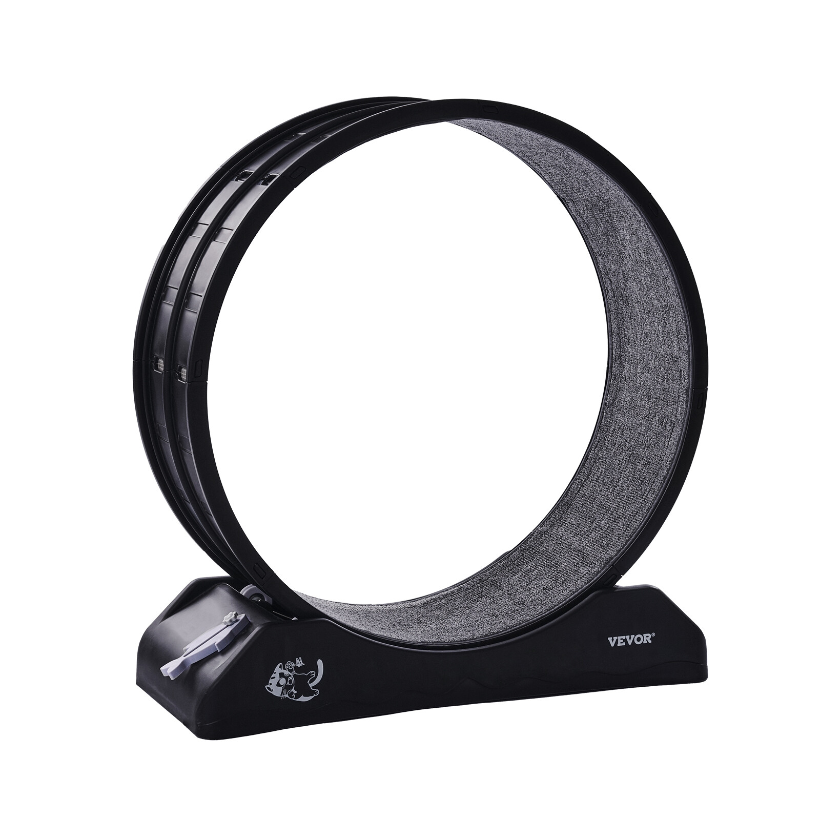 Cat Exercise Wheel 31.5 in Large Indoor Cat Running Wheel Treadmill Black