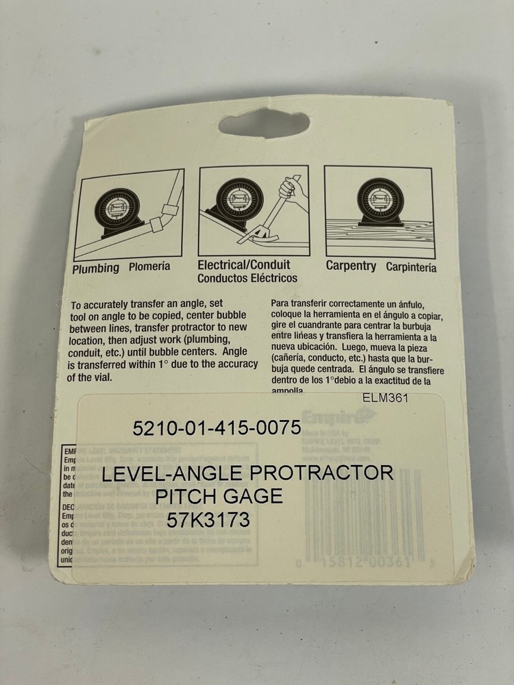 Empire 361 Angle Reference Protractor