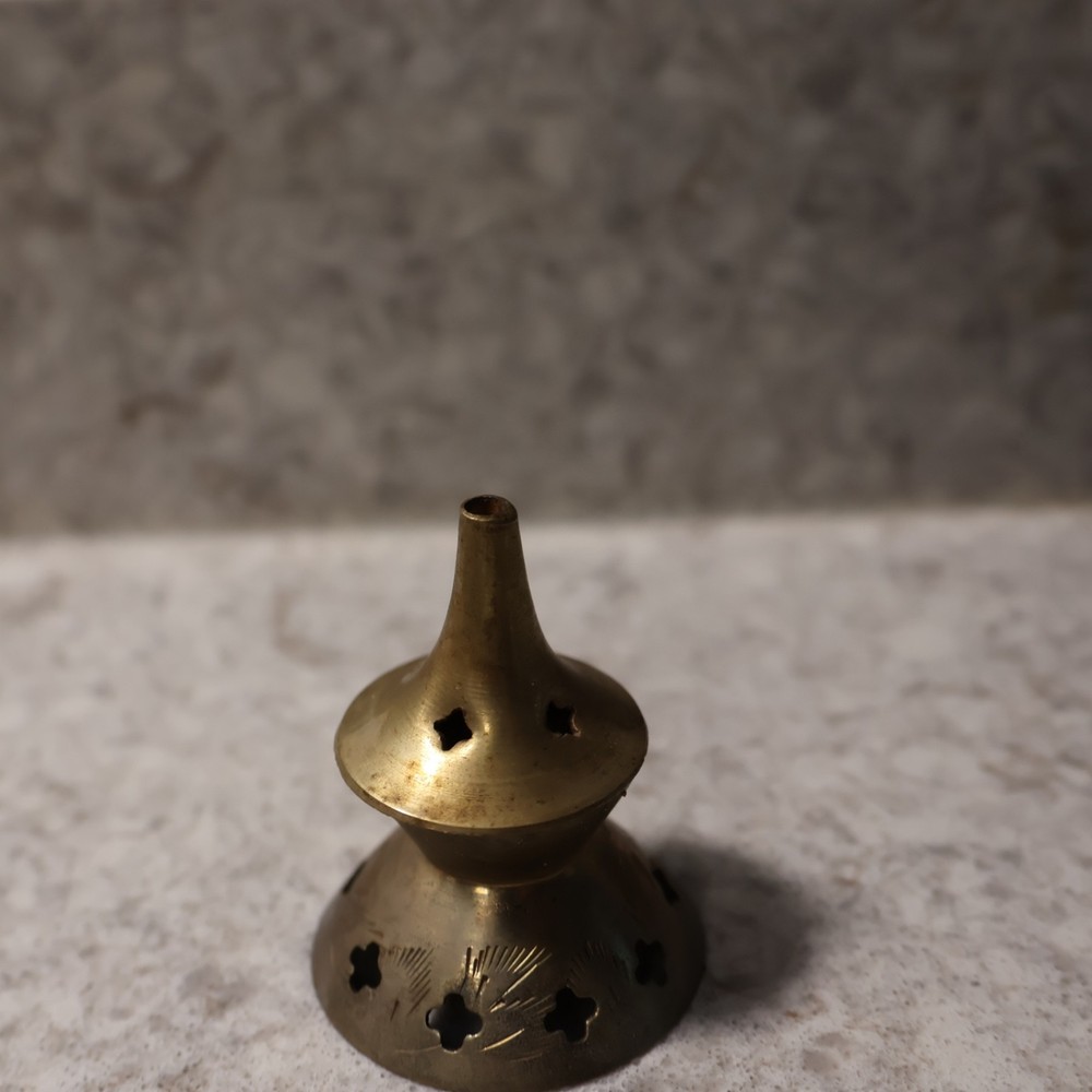 Brass Incense Burner, 2 1/2" tall.