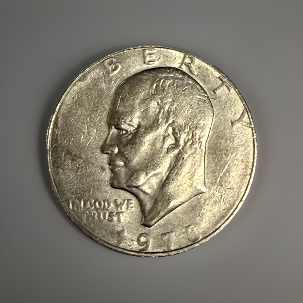 1978-P Eisenhower Ike Dollar - Struck Thru Grease Error