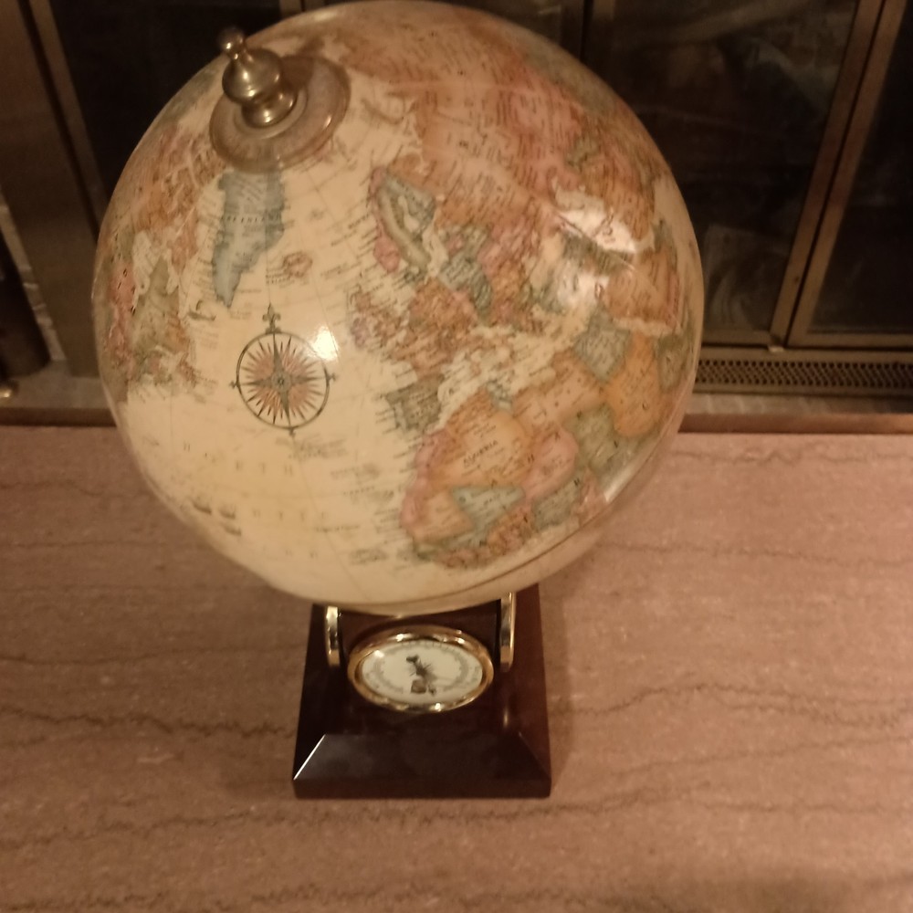 REPLOGLE 9" GLOBE WITH THERMOMETER, BAROMETER, HYDROMETER