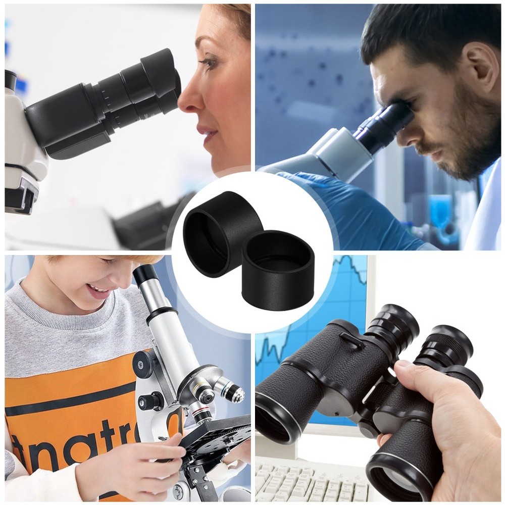 2 Pcs Microscope Sheath Miss Eyepiece Shield Microscopes Eyecups