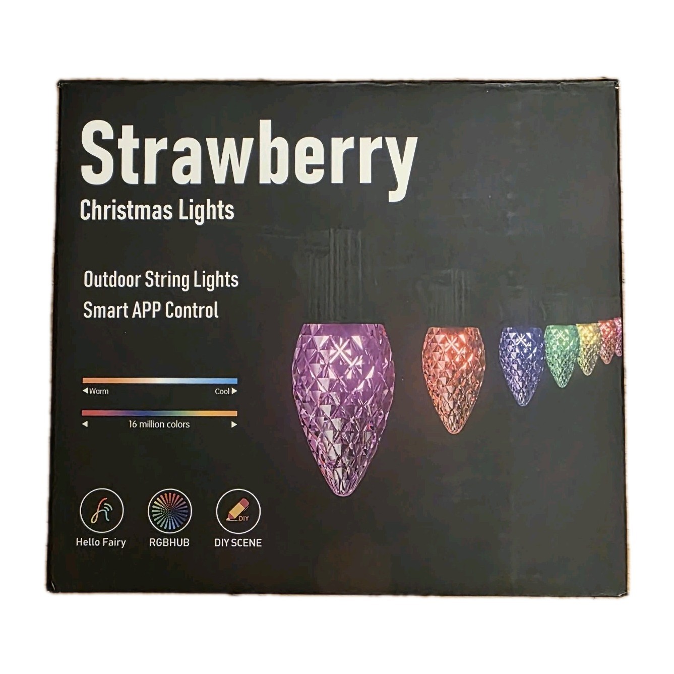 Smart RGB C9 Xmas/Holiday Lights 66FT 100 LED Outdoor App Control w/ Timer IP65