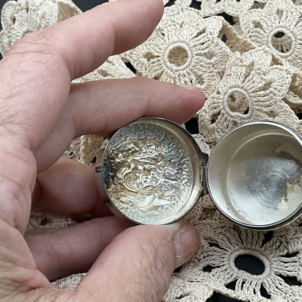 Sterling Silver Denmark Stamp Roll Container