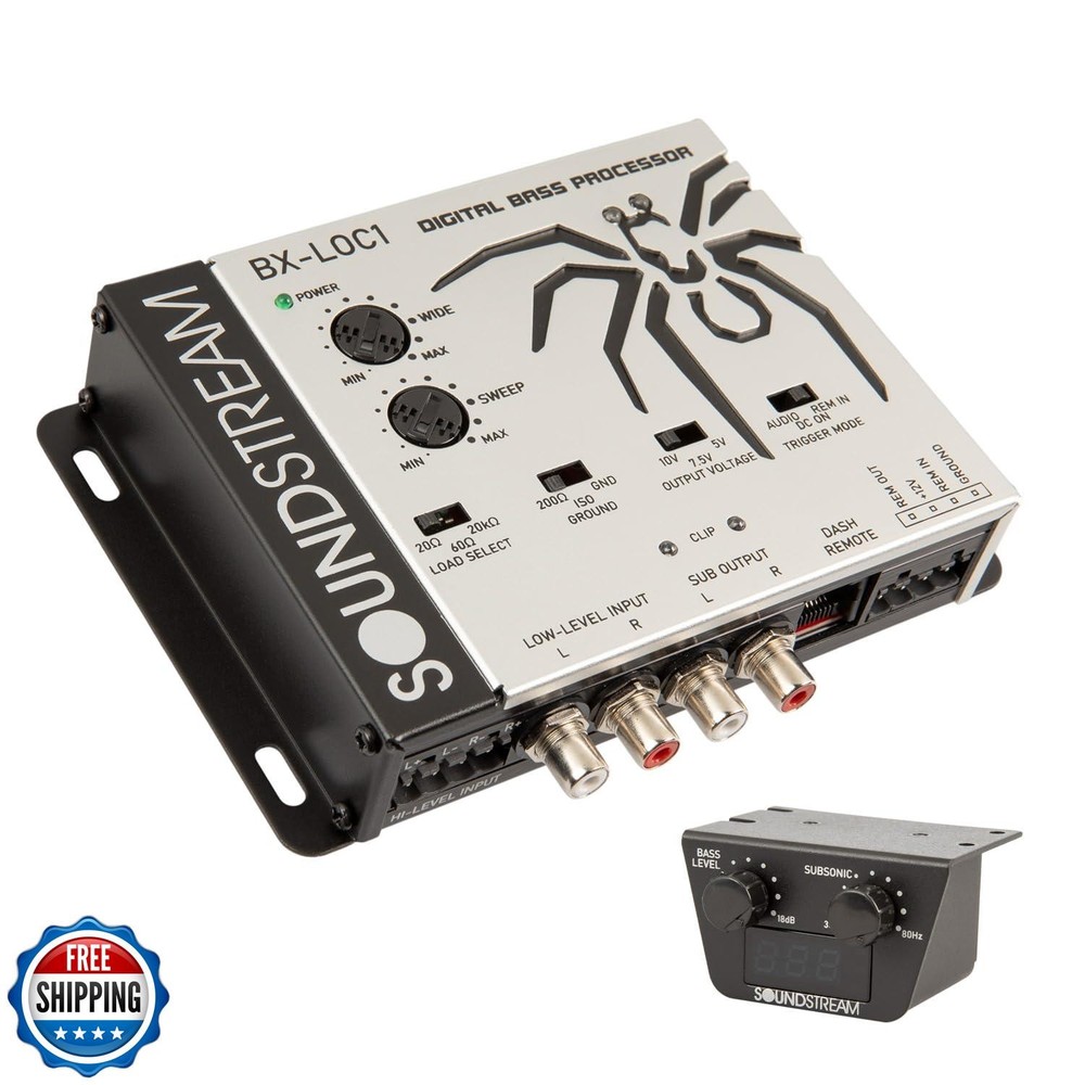 Soundstream Premium Bass Processor with Line Driver/Line Converte