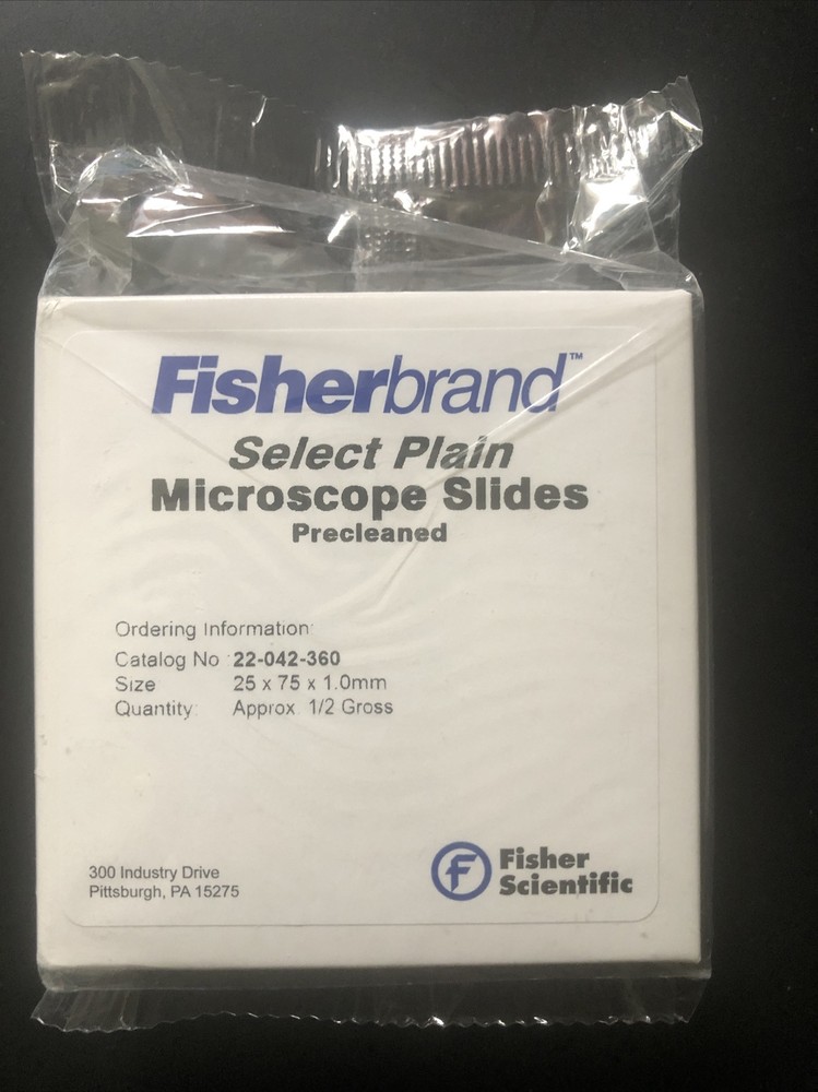 Fisherbrand Select Plain Microscope Slides Precleaned, 22-042-360