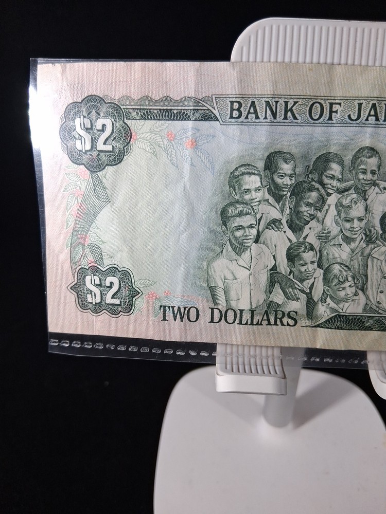 1973 JAMAICA 2 DOLLAR BANKNOTE VF