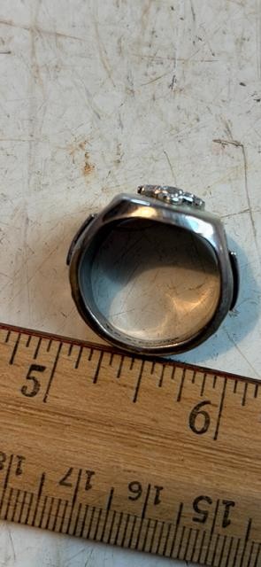 Gram Sterling Silver United States Navy Ring WW 2