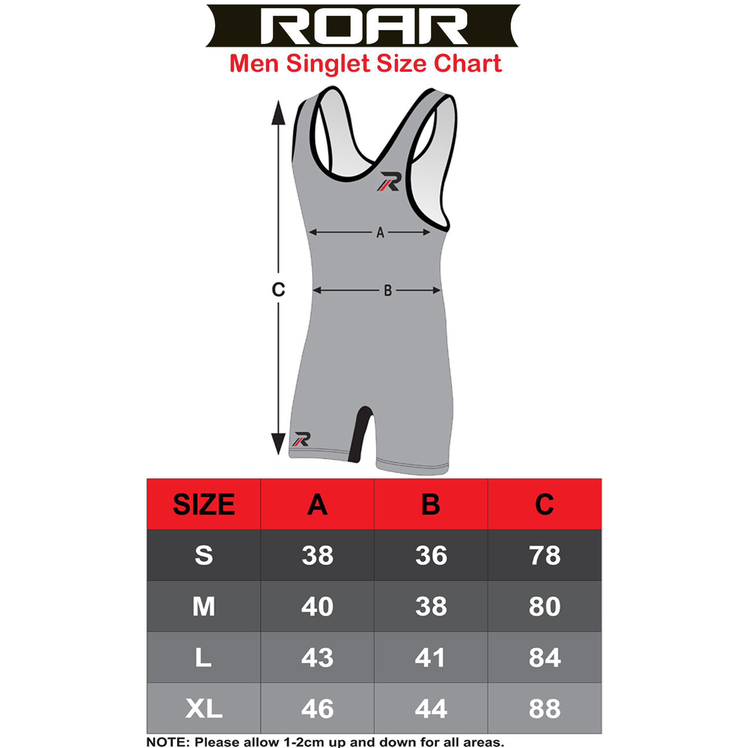 ROAR Athletic Men's & Youth Wrestling Singlet Suit Bodywear Uniform