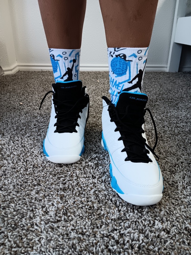 Jordan 9 Powder Blue Socks