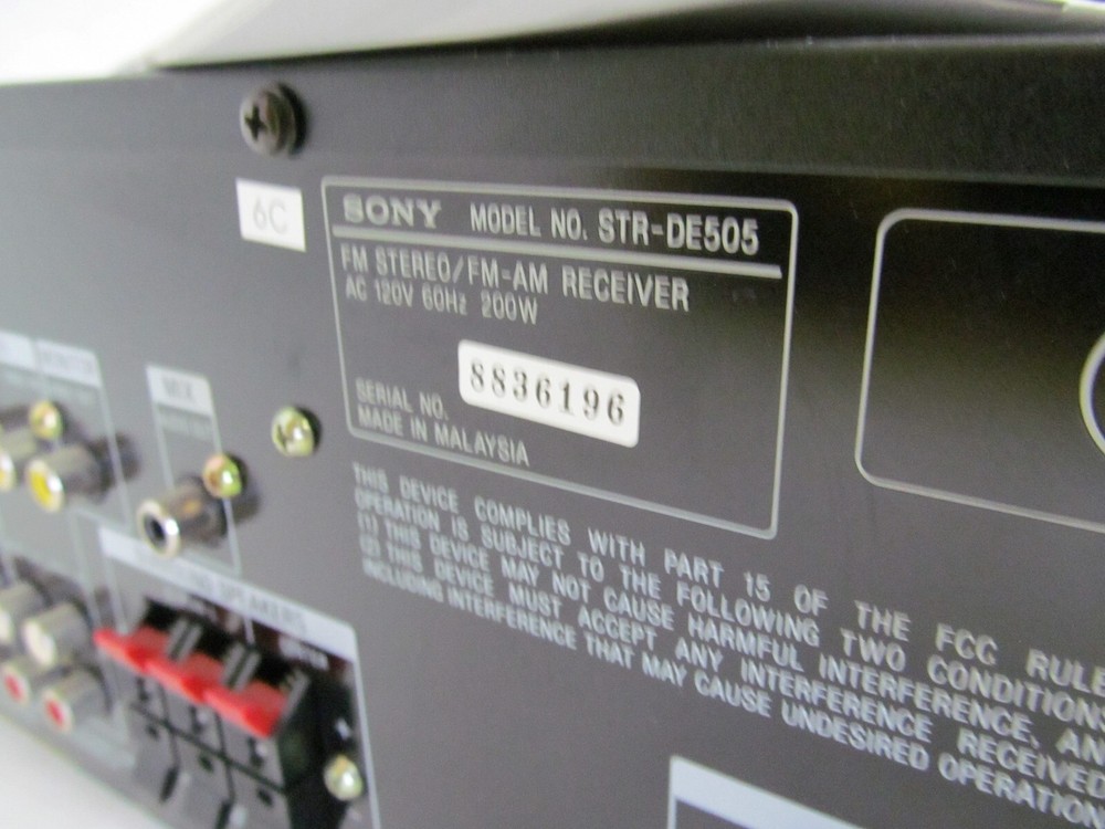 SONY STR-DE505 w/ Remote Bundle Stereo Receiver