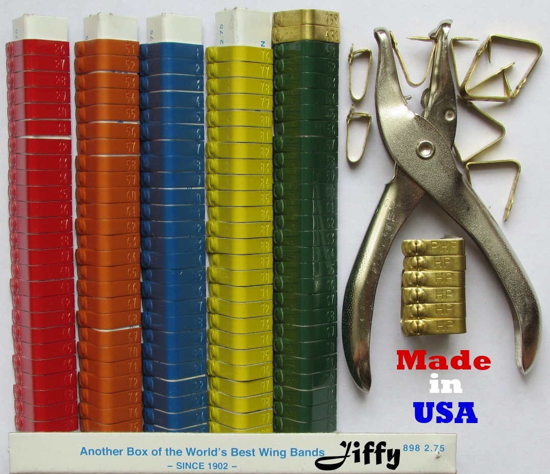 JIFFY WING BAND PLIERS ***American Made!*** Tags for Poultry Ducks Chicken Birds