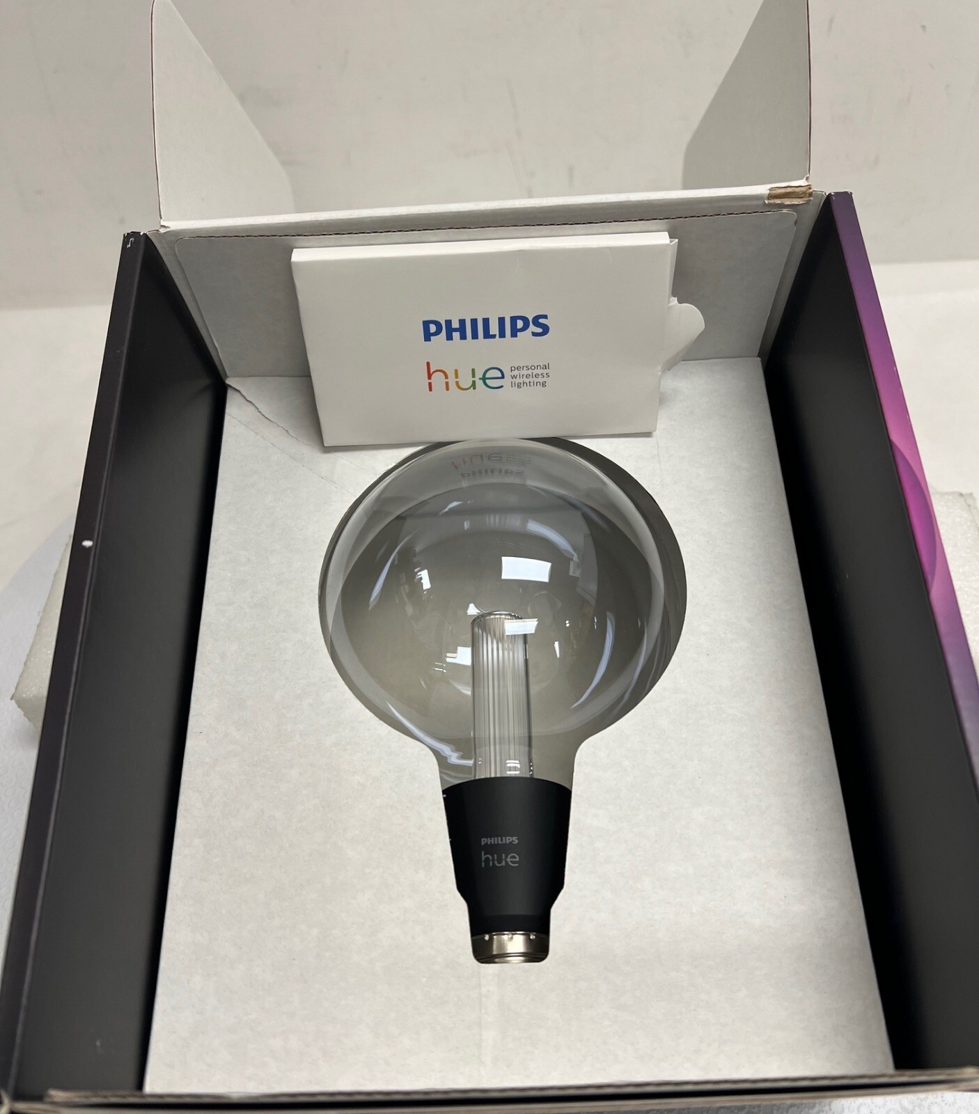 Philips Hue Lightguide G125 Large Globe Smart LED Bulb-Color Changing- 577437
