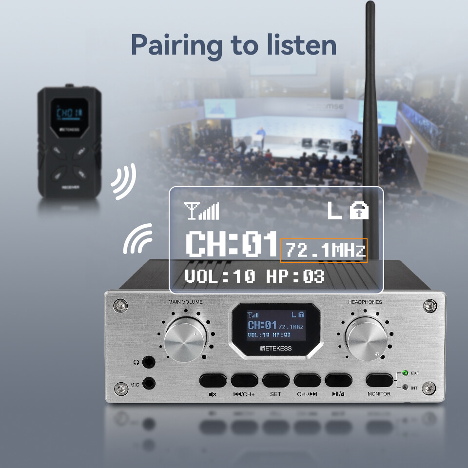 TT119 Desktop Transmitter Long Range Simultaneous Interpretation Equipment