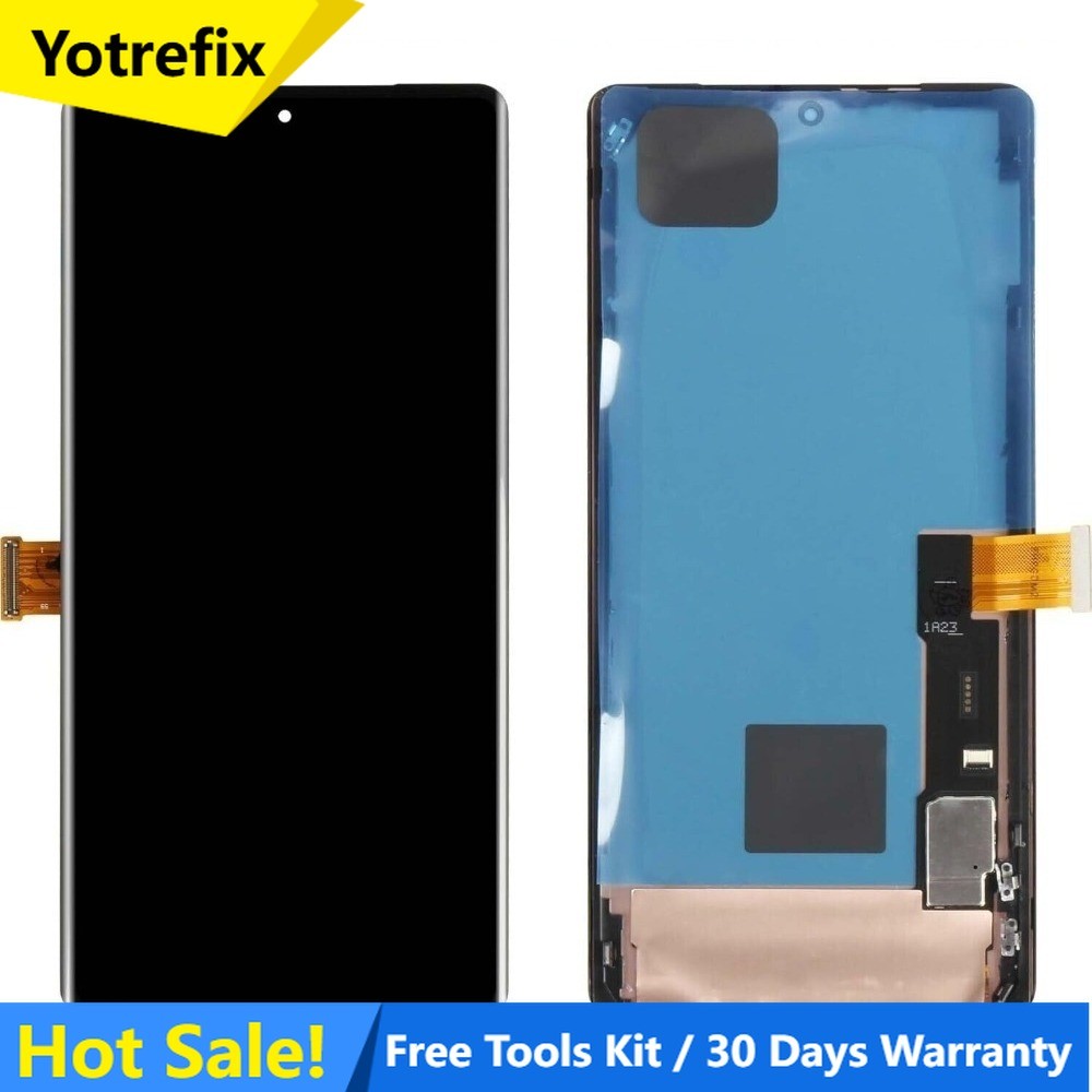 OLED For Google Pixel 7 Pro Replacement Screen - Black Complete Assembly