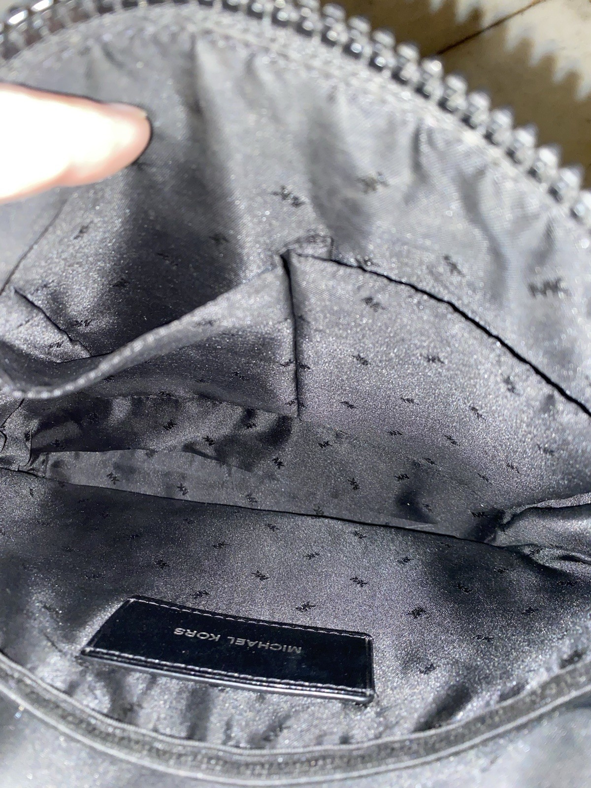 Michael Kors Black Nylon Jet Set Travel Crossbody Bag Silver Hardware