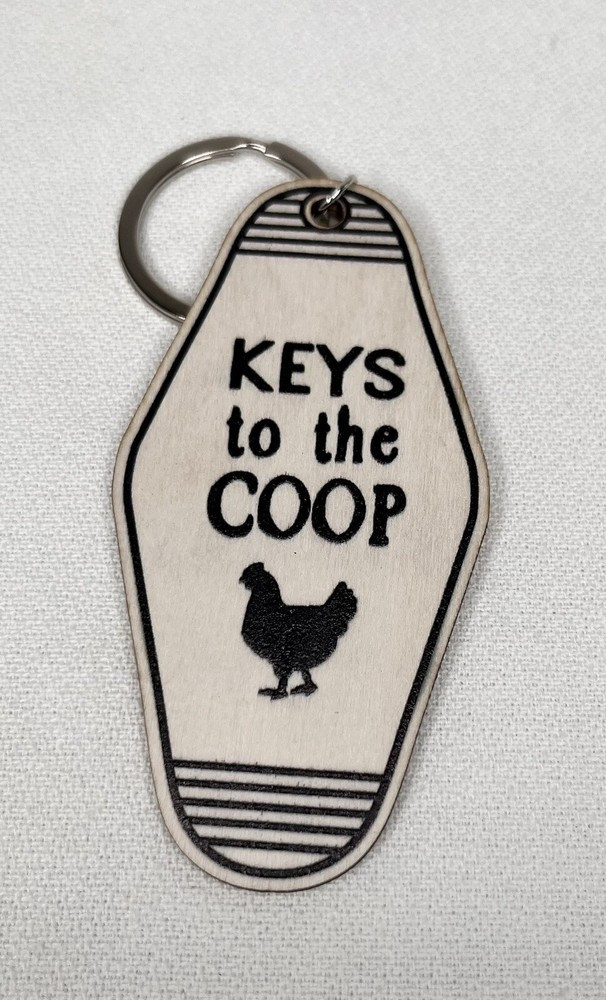“Keys To The Coop” Chicken Keychain