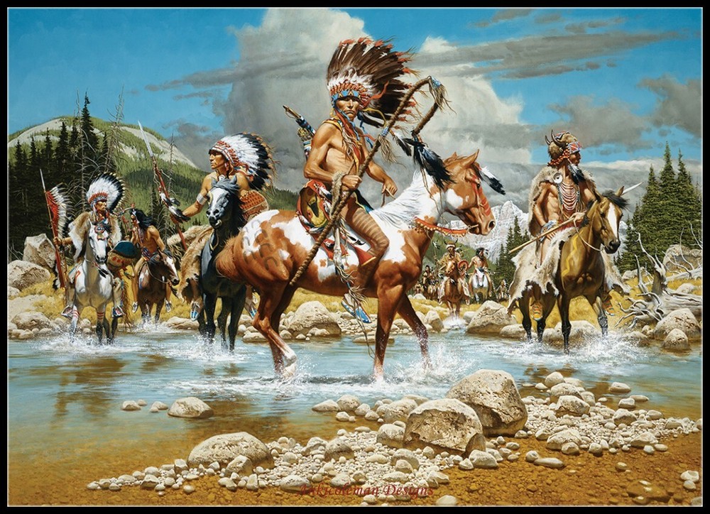 The Chiefs - Chart Counted Cross Stitch Patterns Needlework DIY DMC Color