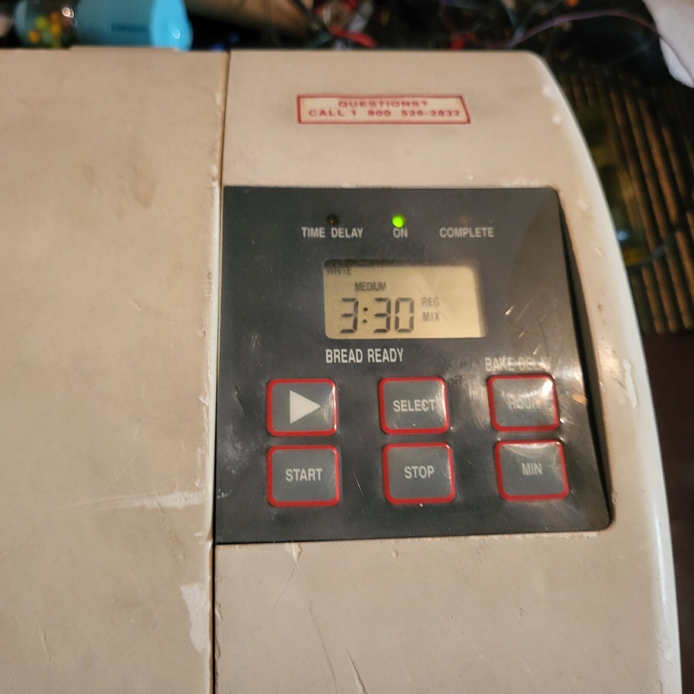 Tested 💥 Retro 💥 Sunbeam Oyster Model 4810 Automatic Bread Maker Machine