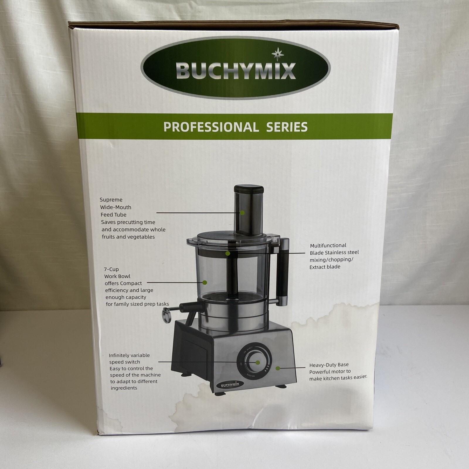 NIB Buchymix Professional Series Prep Easy 7-Cup Food Processor