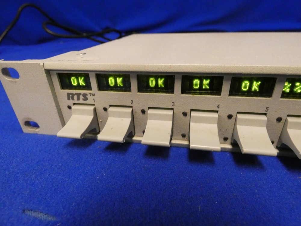 RTS KP-12L 12 Position Intercom Key Panel White, Keys are Good