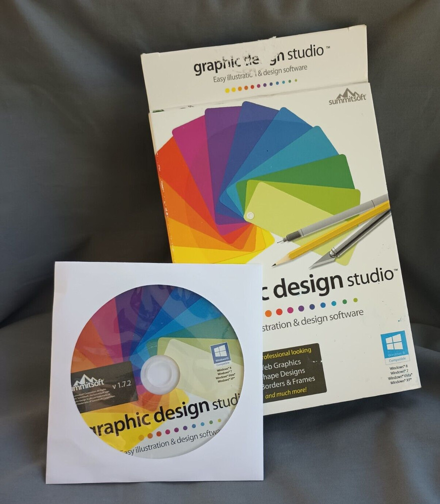 SummitSoft Graphic Design Studio Easy Illustration & Design Software For Windows