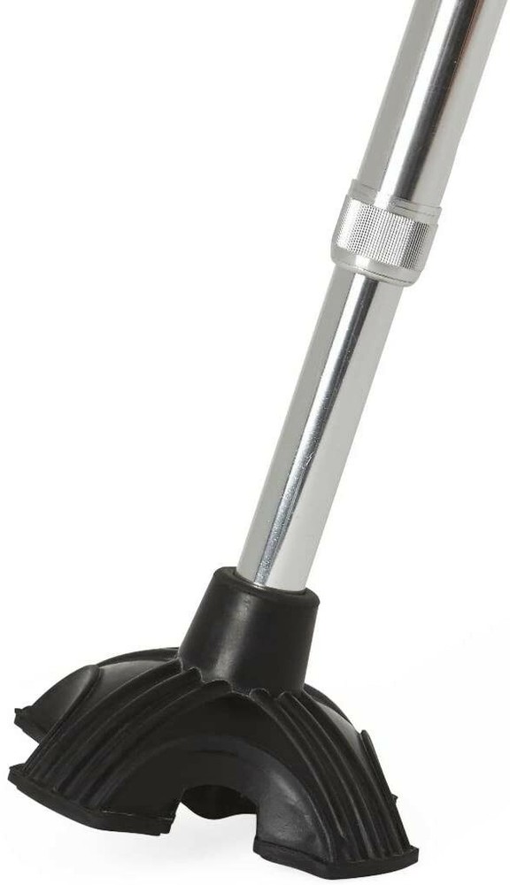 Universal Self Standing Quadruple Cane Tip-Walking Stick Base