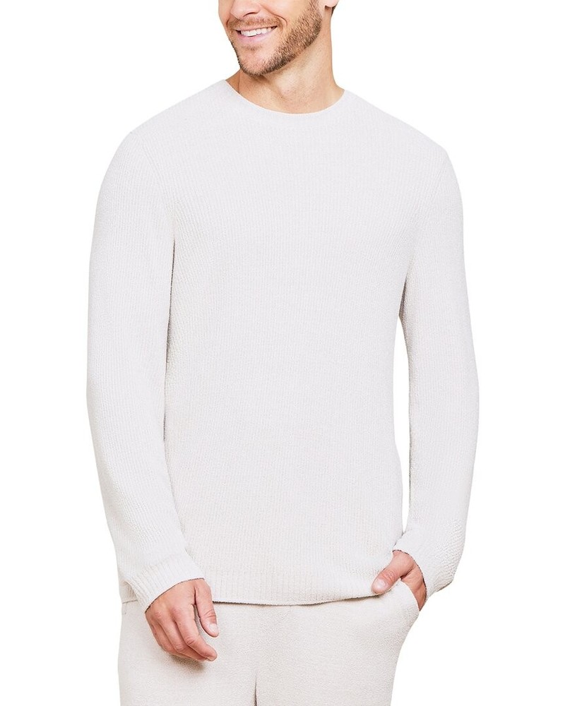 Barefoot Dreams Ccul Ribbed Pullover Men's Grey M
