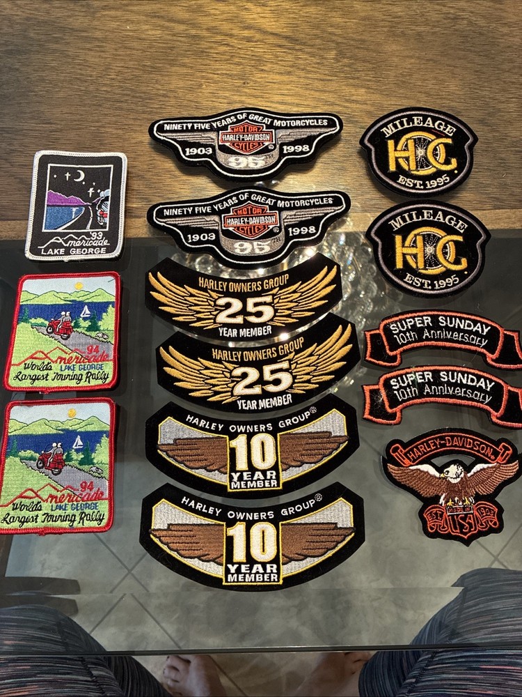 Harley Davidson Assorted Vintage Patches