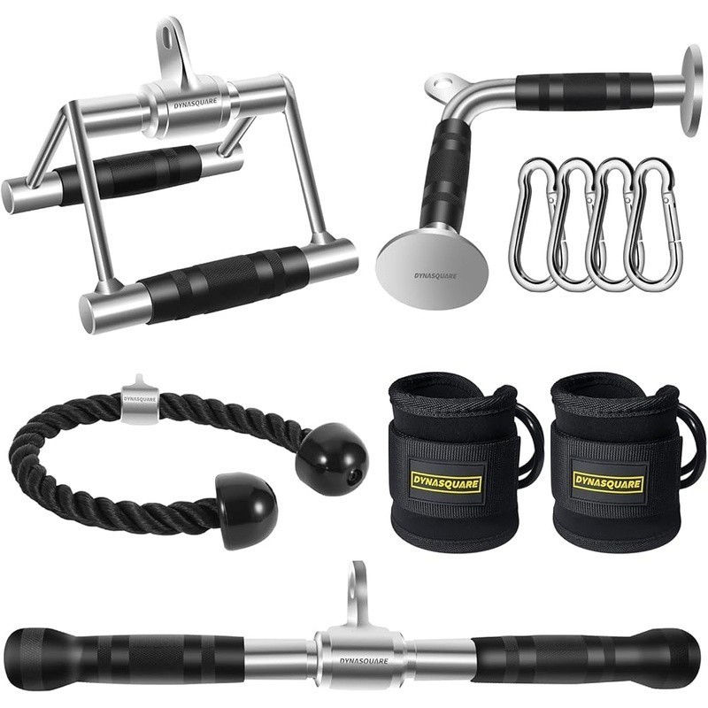 Tricep Press Down Cable Machine Attachment Steel Body Training Lat Pulldown