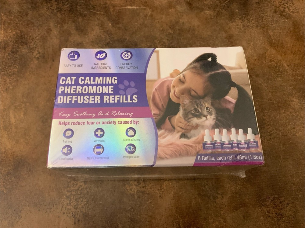 Cat Pheromones Calming Diffuser Refills - 6 Pack - New Sealed