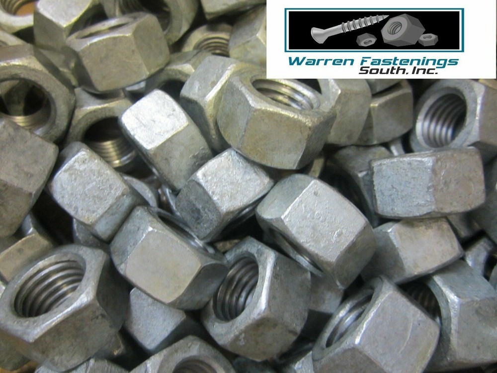 3/4-10 Hex Nuts Hot Dipped Galvanized 50 Pieces