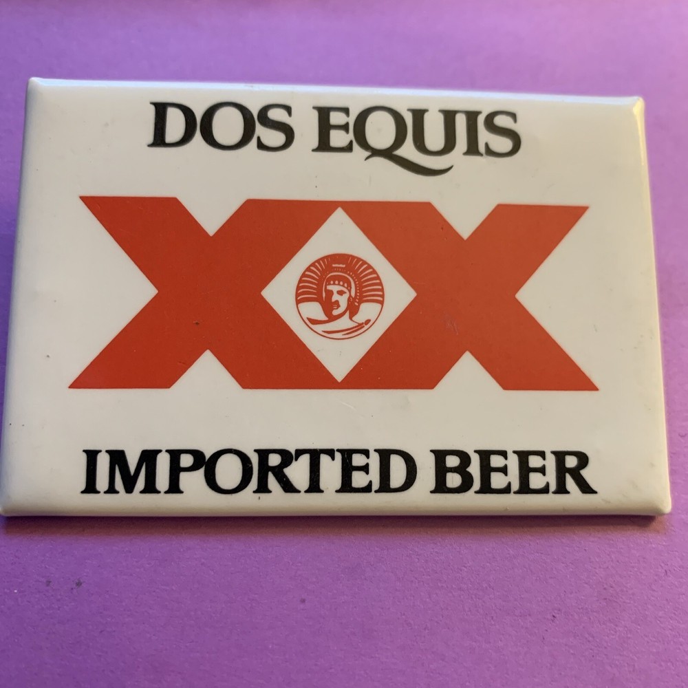 Dos Equis Imported Beer   Button Clip